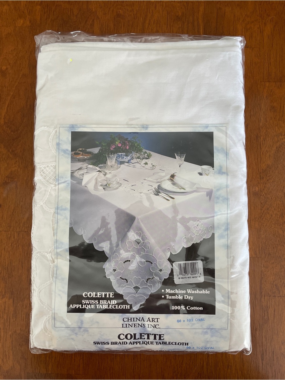 100% Cotton Large White Tablecloth